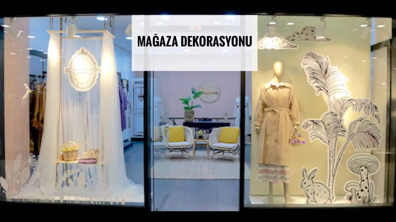Mağaza Dekorasyonu, Çizimlerimle Vitrin Tasarladım I İç Mimar Günlükleri 5