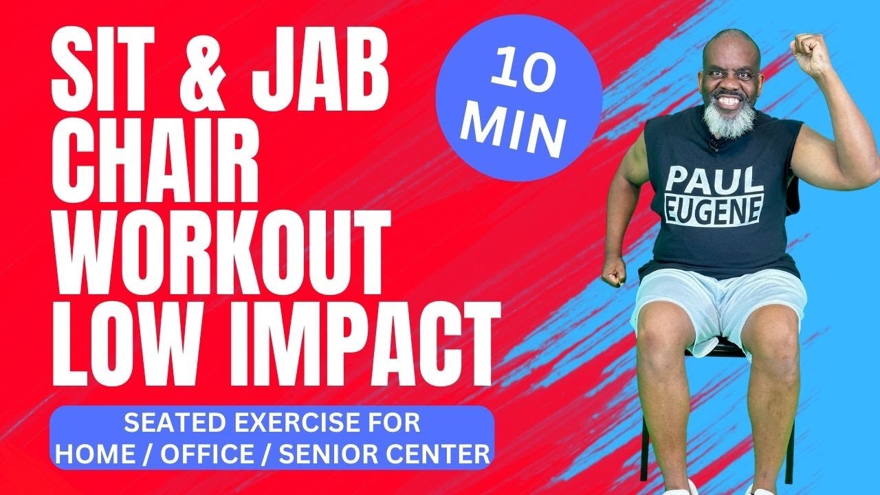 10 Min Sit and Jab Seated Boxing Chair Workout | Low Impact | All Fitness Levels