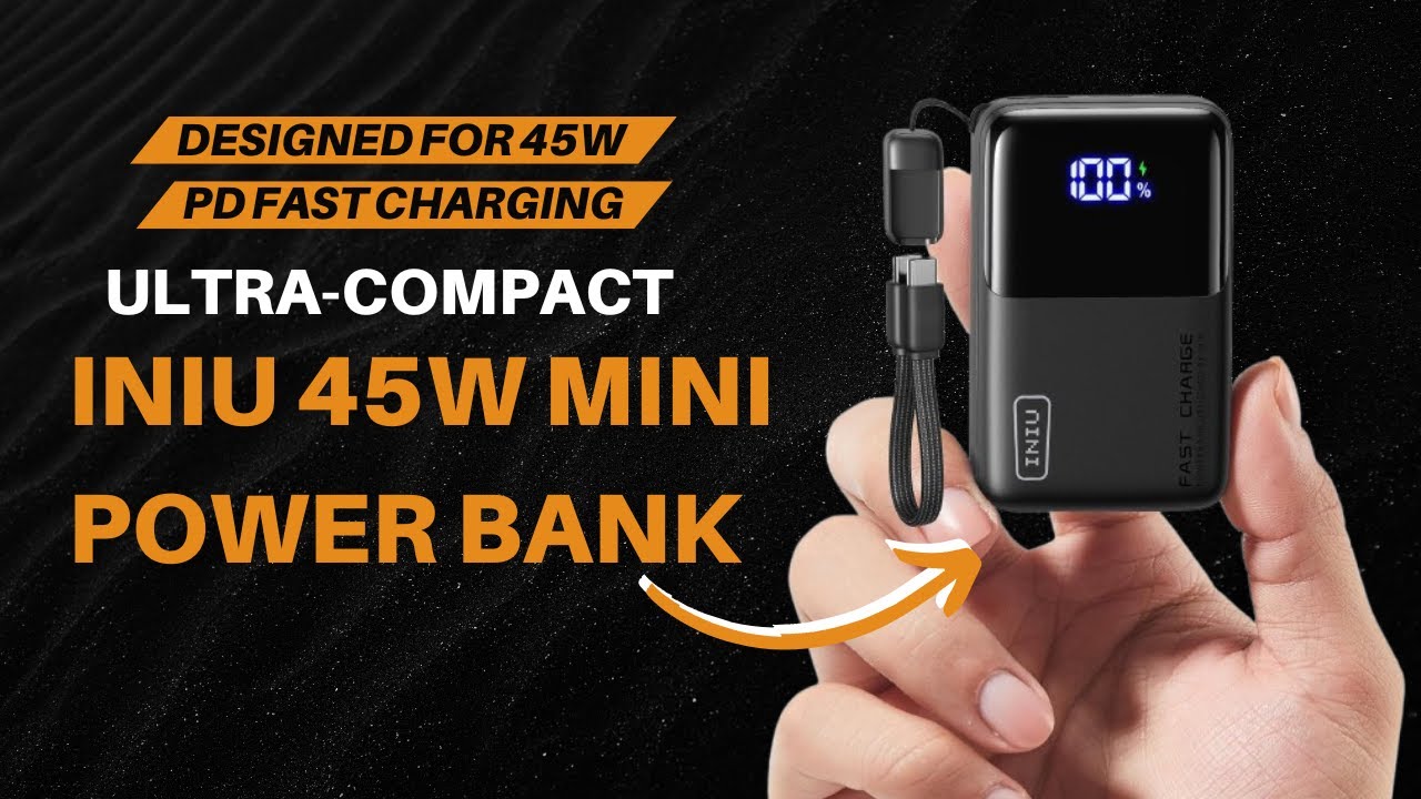 INIU 45W Mini Power Bank Review | Fast Charging Pocket-Size 10,000mAh Battery Pack