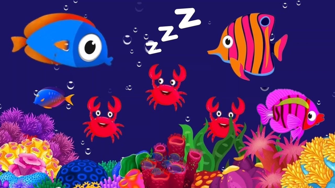 Bedtime Lullaby for Babies, Kids & Parents 😍 Animation🐟Fish lullaby🐟Calming Fishes #132 #babyslee