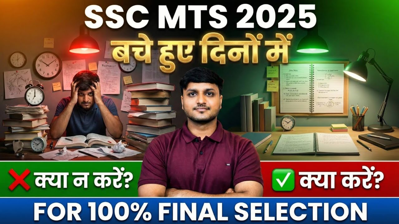SSC MTS 2025 Selection Strategy | Do’s & Don’ts Before Exam | SSC MTS 2025 