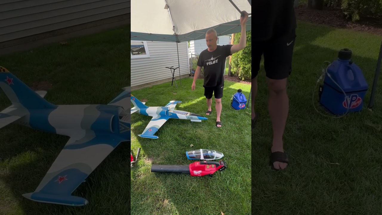 Banana Hobby L39 Turbine pre-start equipment. #flyrc365 #bananahobby#rcpilot #rcplane #rcjets