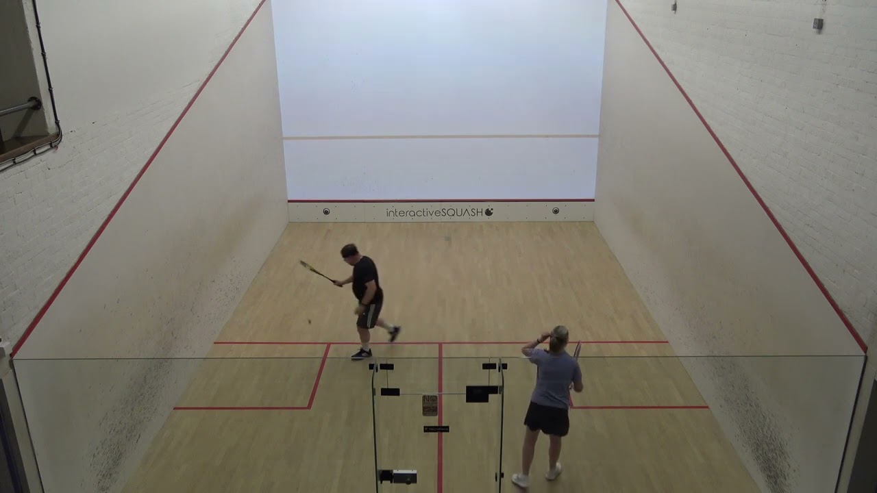 EATSC squash championships C plate David  v Katherine game 1