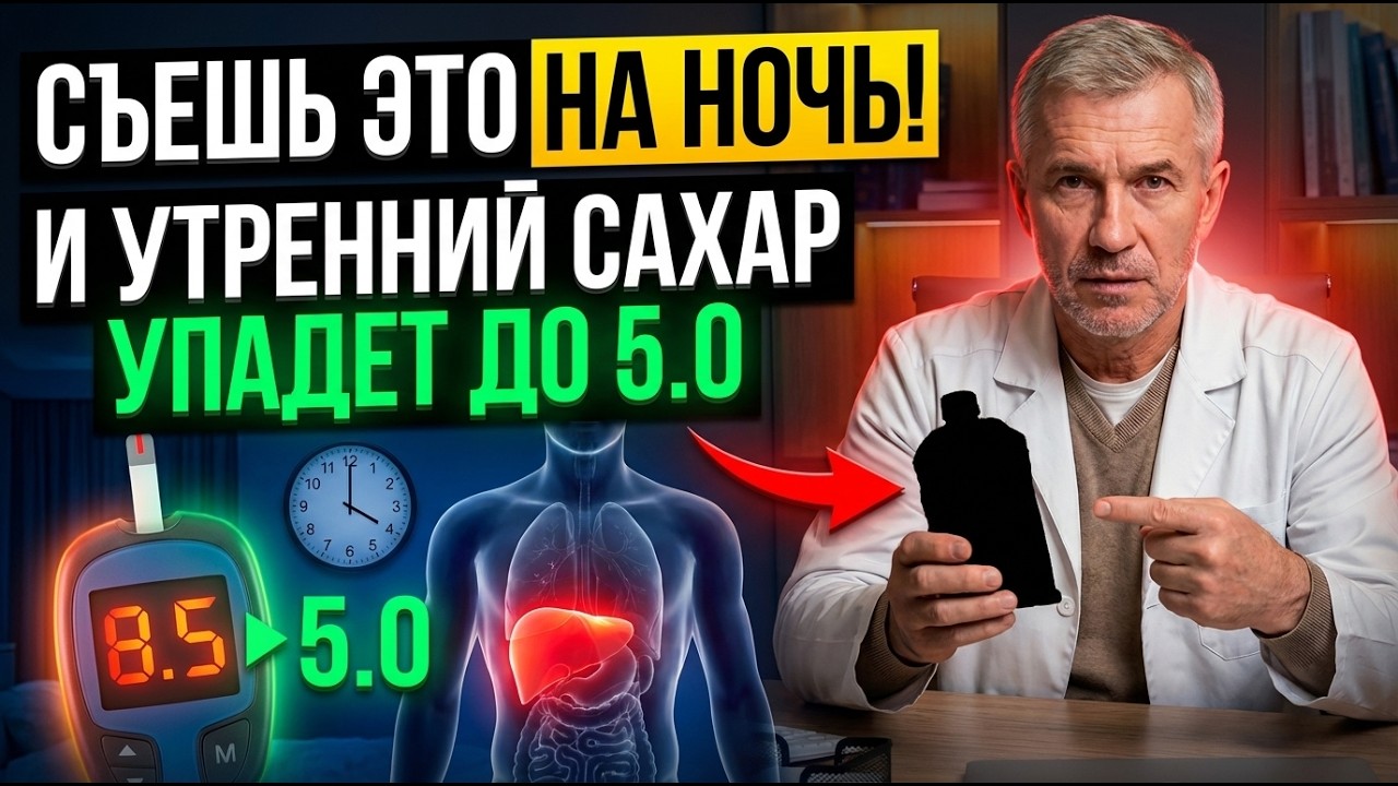 САХАР УТРОМ БУДЕТ 5.5! Съешьте это на ночь, чтобы остановить диабет | СОВЕТ ВРАЧА