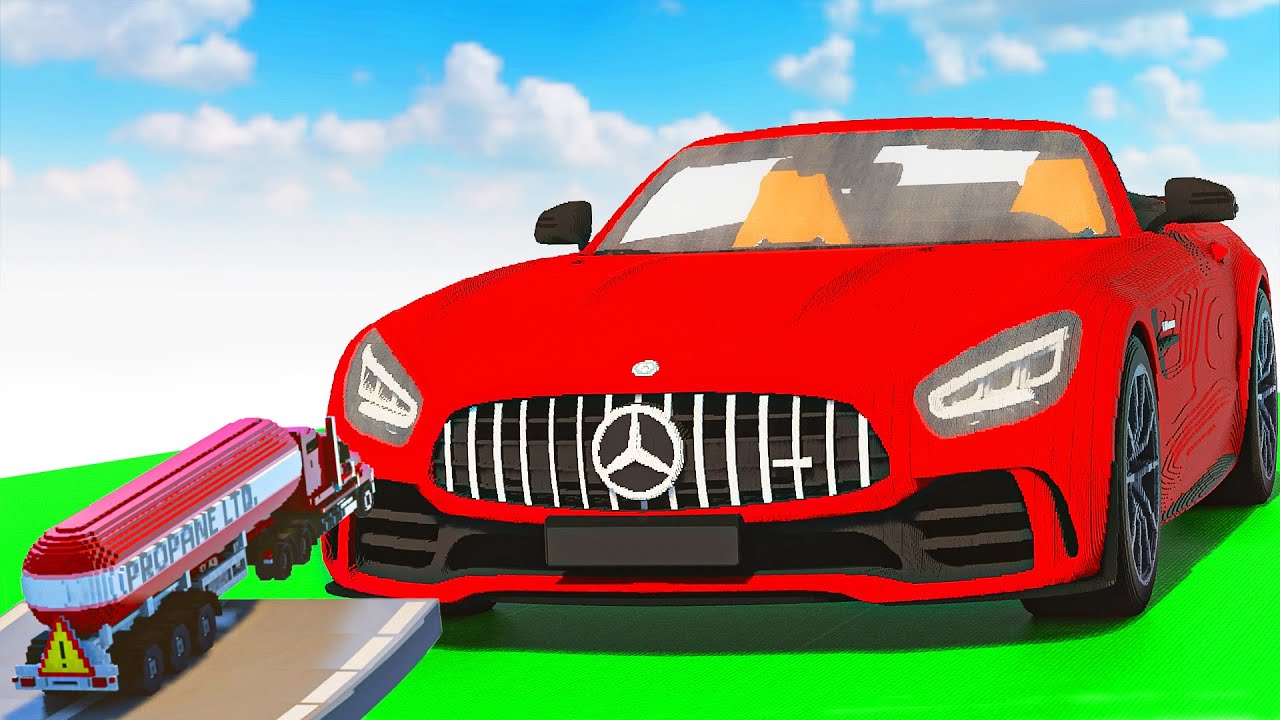 Cars vs Mercedes-Benz AMG GT R Roadster | Teardown