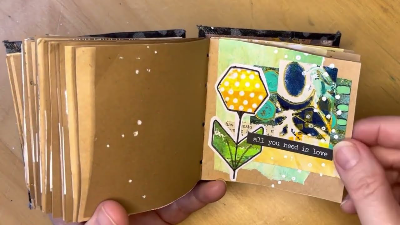 Mini Collage Journal Flip Through