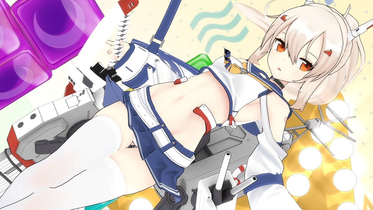 【MMD-アズールレーン】綾波·改『Deep Blue Townへおいでよ』4K-60FPS