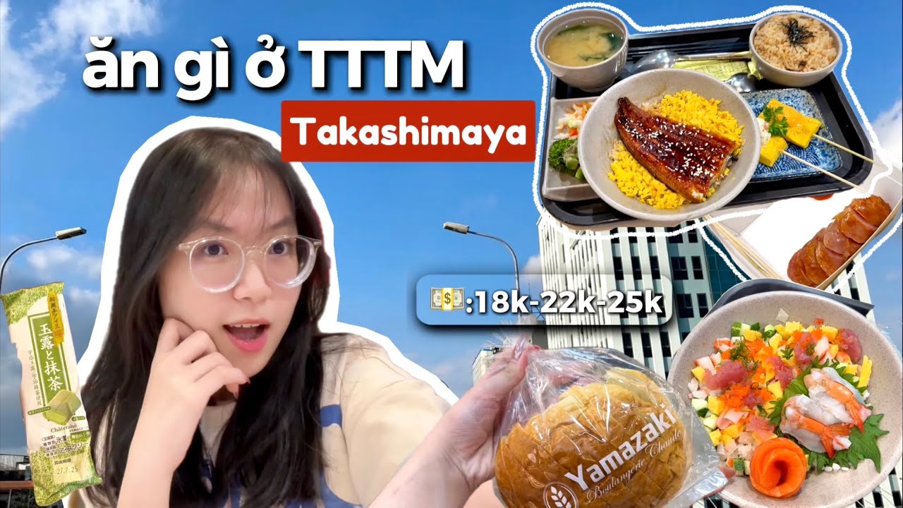 Что поесть в универмаге Takashimaya District 1 🍣🥗?? // Японский рис с угрем, тайваньская колбаса,...