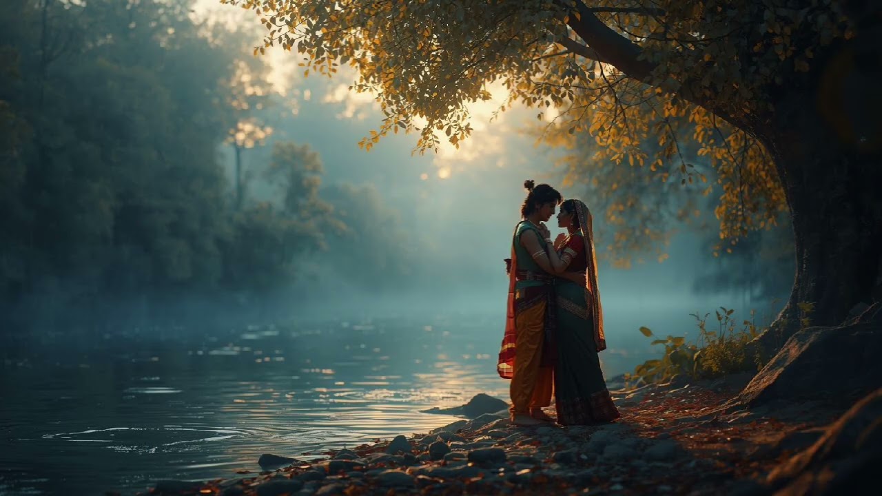 चुपचाप बहता प्रेम | Radha Krishna Silent Love Bhajan | Peaceful Bhakti Song