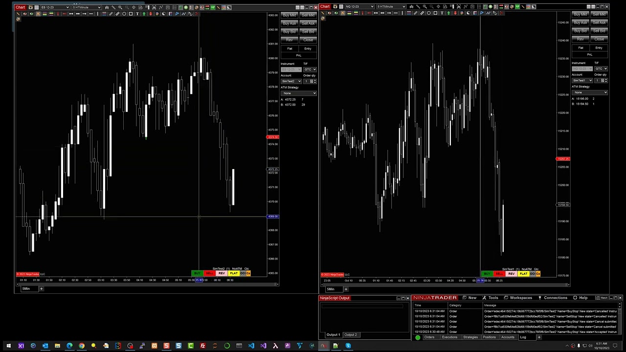 One Click Trader | Preliminary Demonstration | NinjaTrader 8