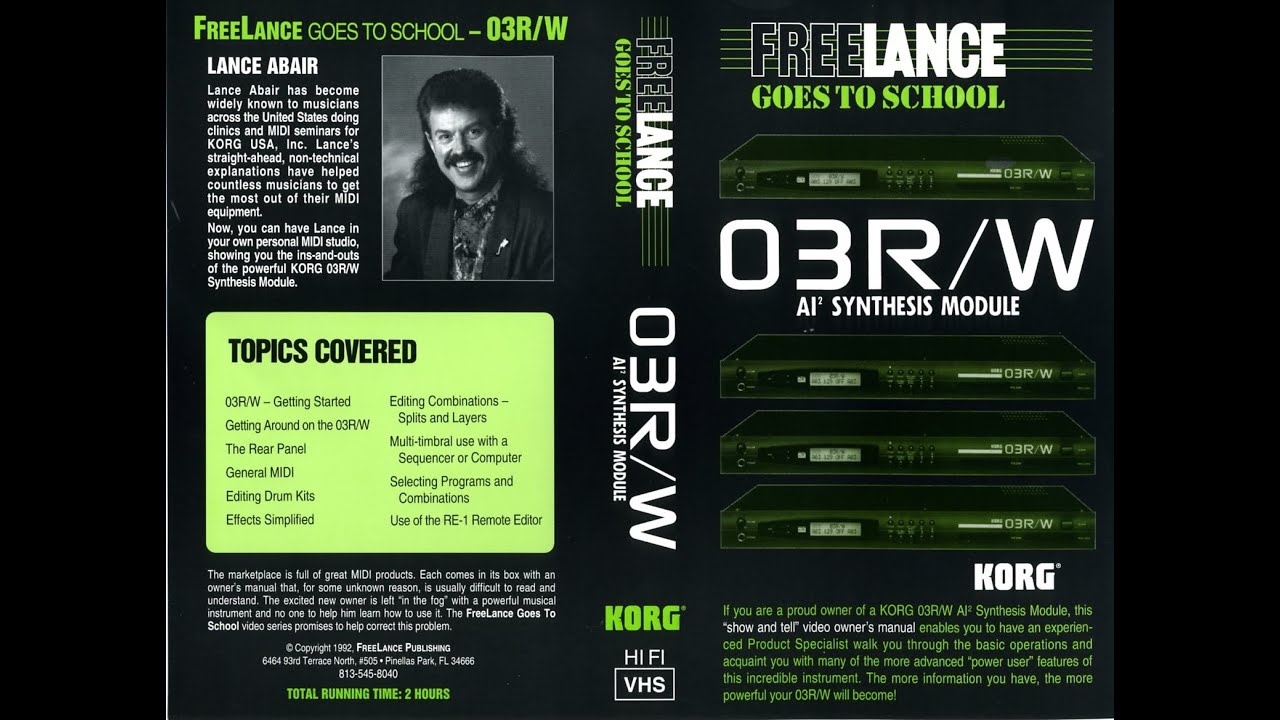 FREELANCE GOES TO SCHOOL ON THE KORG O3R/W