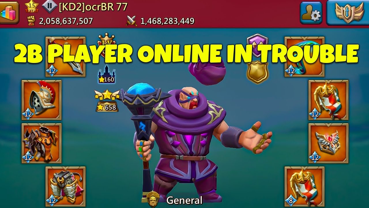 Lords Mobile - ocrBR 77 Burning A 2B Might Player In Fury