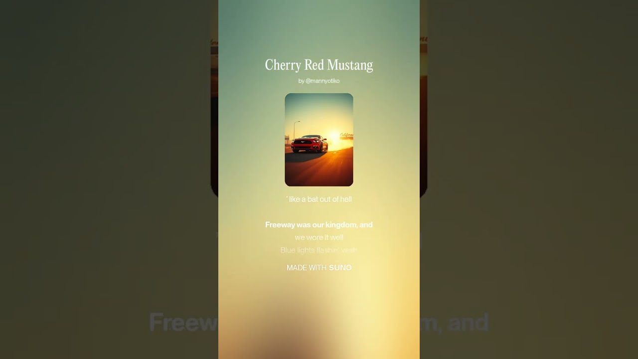 Cherry Red Mustang by JT Lancaster
