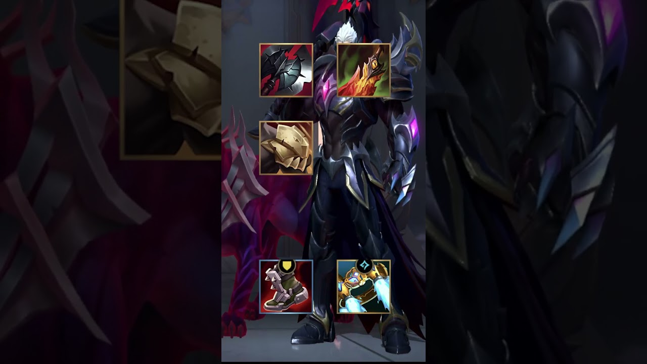 PRO BUILD DARIUS | TOP DARIUS SERVER CHINA 🪓 | BARON | PARCHE 4.0A! #shorts