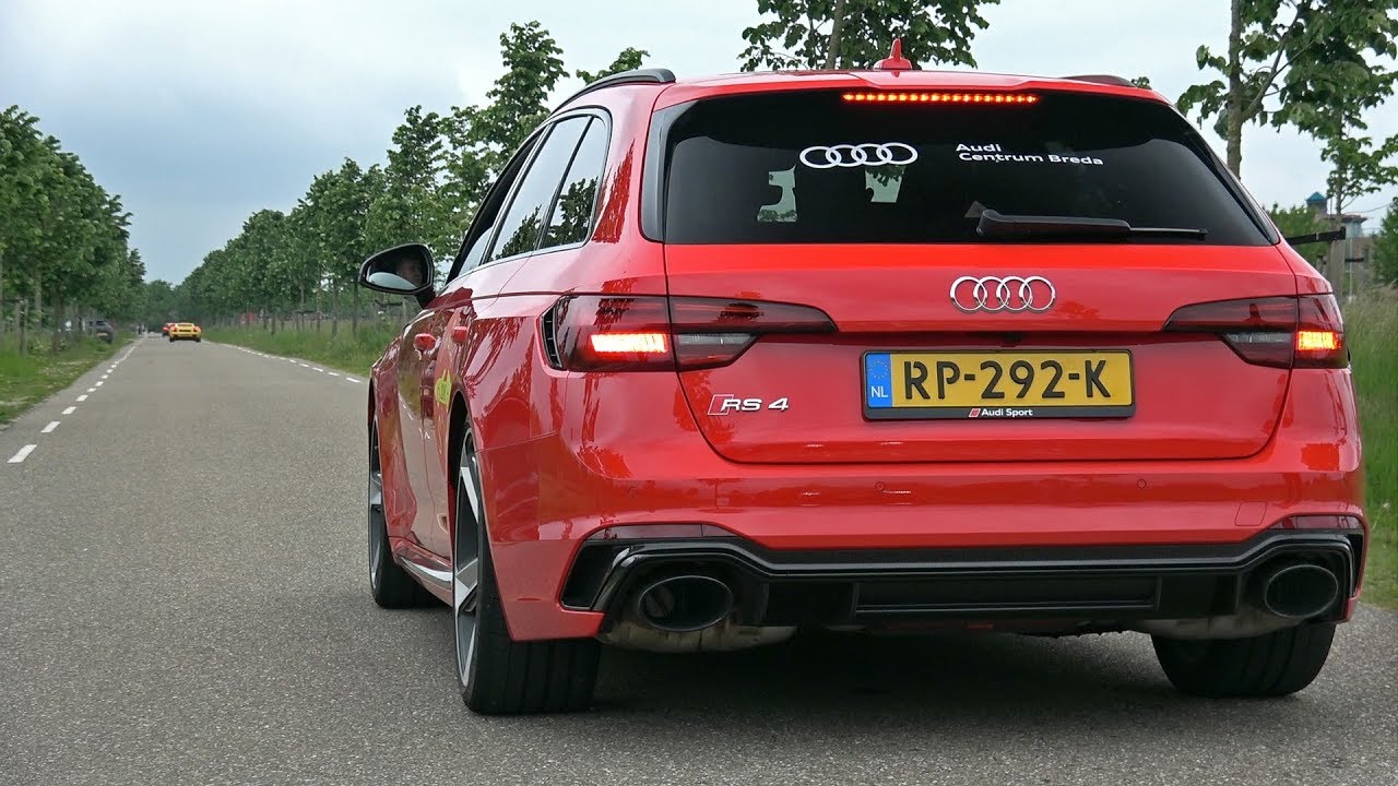 2018 Audi RS4 Avant - Start up, Revs & Accelerations!