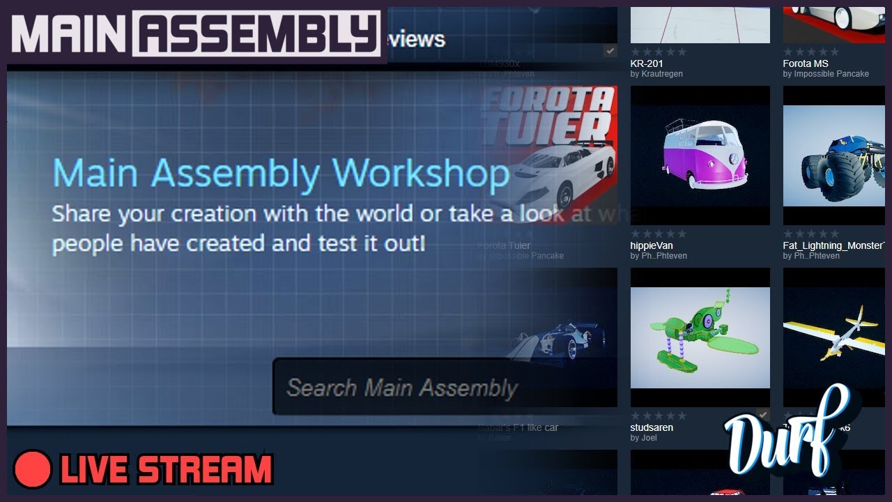 WORKSHOP UPDATE!!! Main Assembly [Stream VOD]