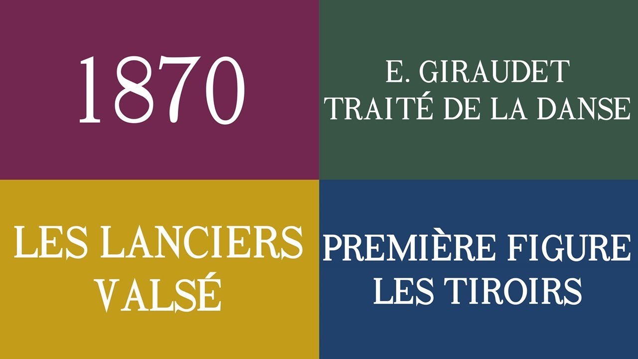 1870 - LES LANCIERS VALSÉ - PREMIÈRE FIGURE LES TIROIRS