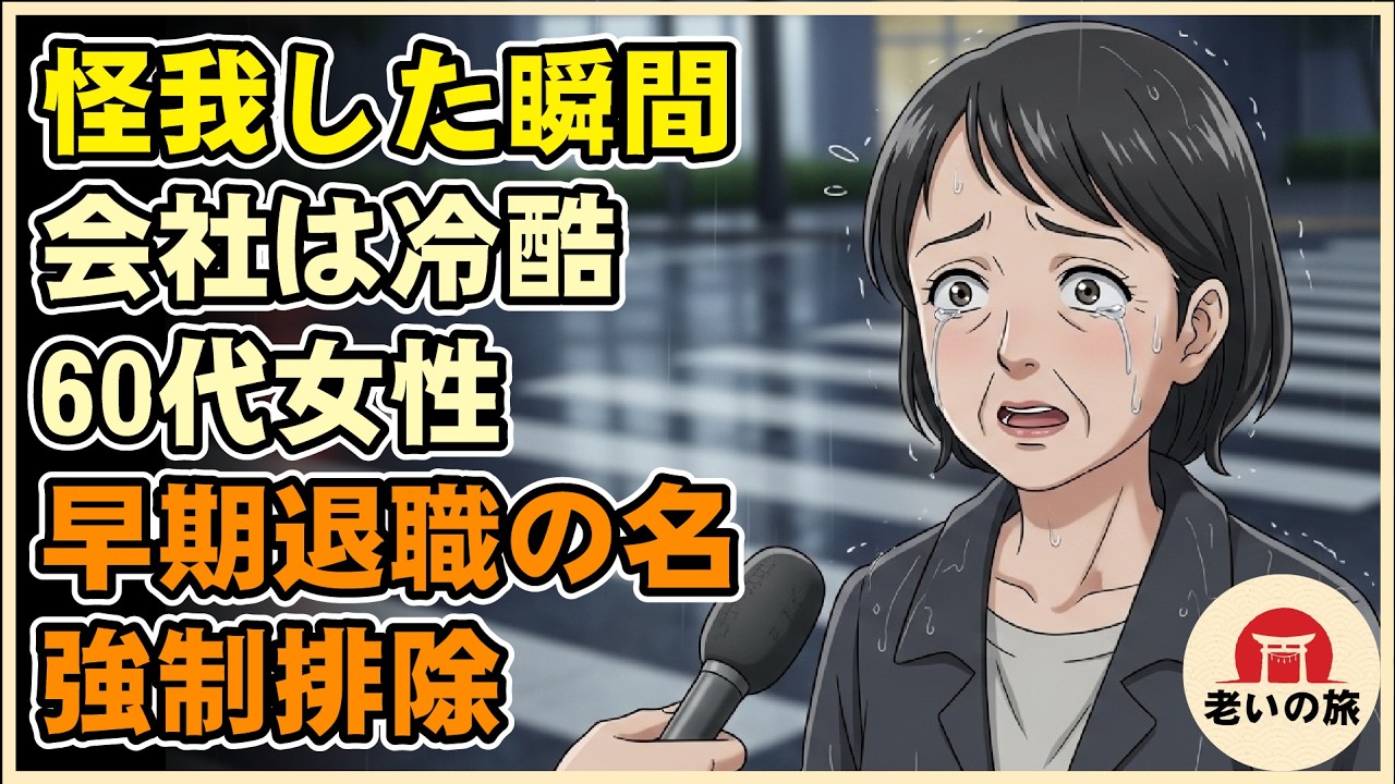 【漫画】怪我をした瞬間、会社は冷酷だった…60代女性を襲った“早期退職”という名の強制排除【シニアライフ】【60代以上の方へ】