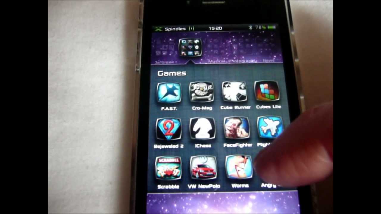 iPhone 4 running the best Cydia Theme, Apps and Tweaks 2011