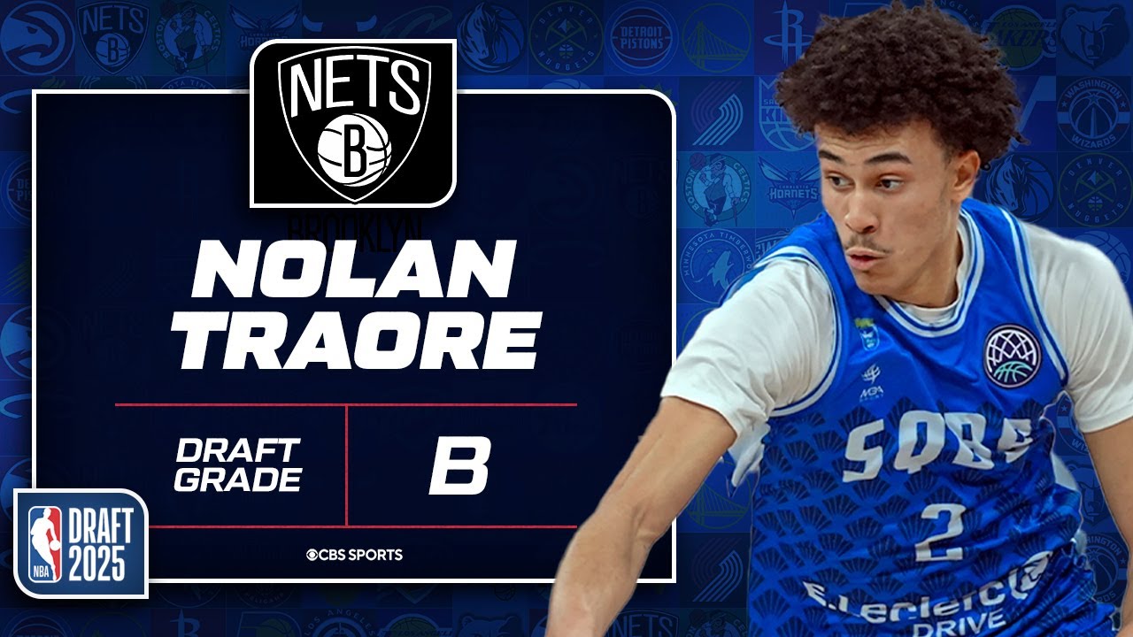 Nolan Traore selected No. 19 overall by Nets | 2025 NBA Draft Grades & Instant Reaction