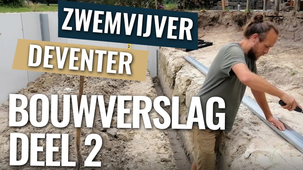Dag 2 en 3 panelen plaatsen | Bouwverslag zwemvijver Deventer deel 2