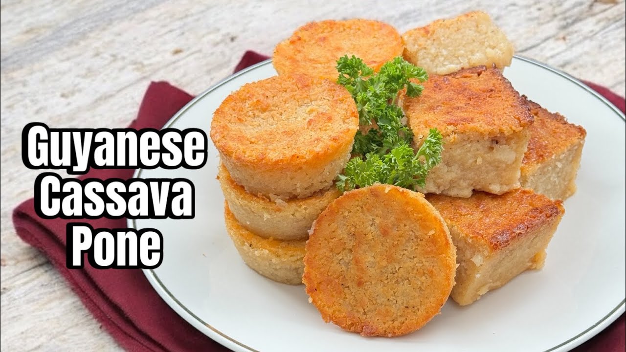 Как приготовить гайанский пон из маниоки #guyaneserecipe #cassacacake #yucca #villagecooking #baking