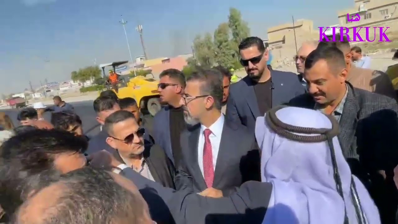 كركوك - السيد ريبوار طه محافظ كركوك يتفقد شارع الفيلق