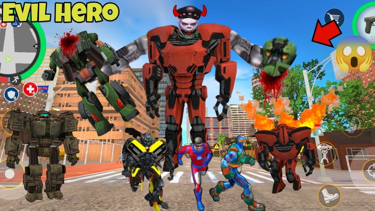 Evil Rope Hero Become Hulkbuster in Rope Hero Vice Town | Rope Hero Vice Town | Gamer Blasty