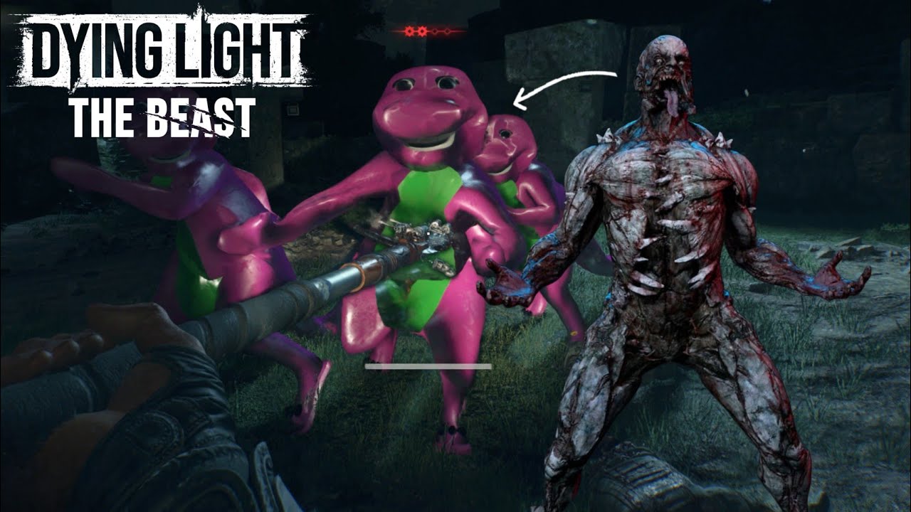 Barney The Dinosaur is the New Volatile in Dying Light: The Beast 1.5 Mods