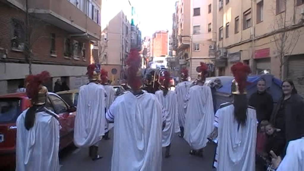 PASACALLES DE LA CENTURIA ROMANA Y TAMBORES Y CORNETAS