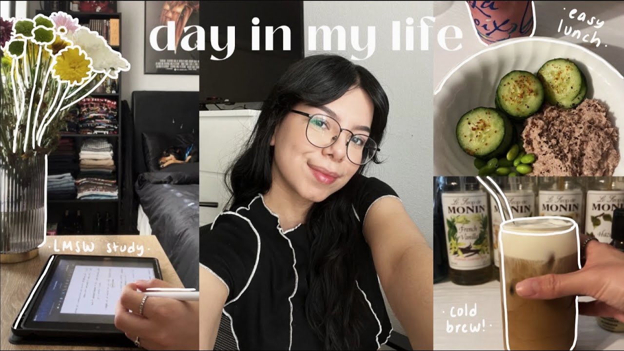 day in my life/study vlog | studying for the LMSW exam!!