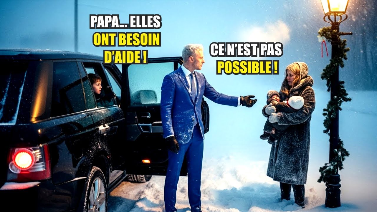 LE MILLIARDAIRE ET SON FILS CROISENT UNE VEUVE DANS LE BLIZZARD PUIS IL DIT VENEZ AVEC MOI