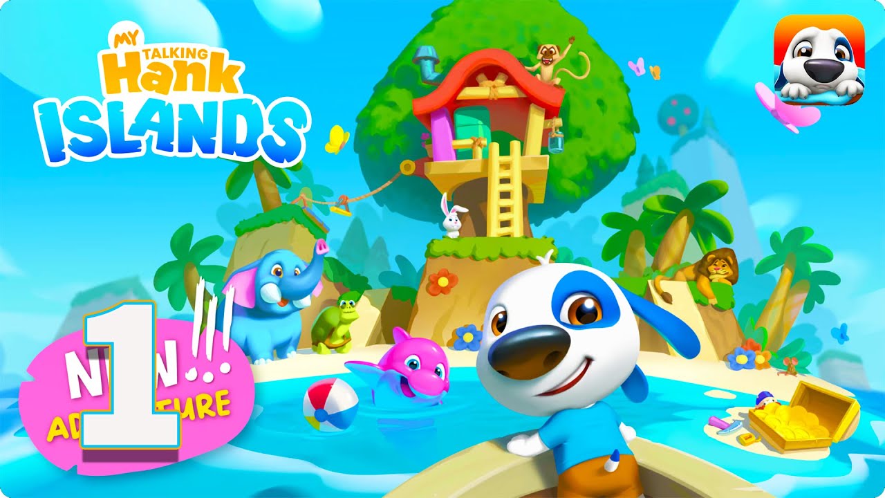 My Talking Hank: Islands Gameplay Walkthrough Part 1 - FHD Full Screen (Android/iOS)