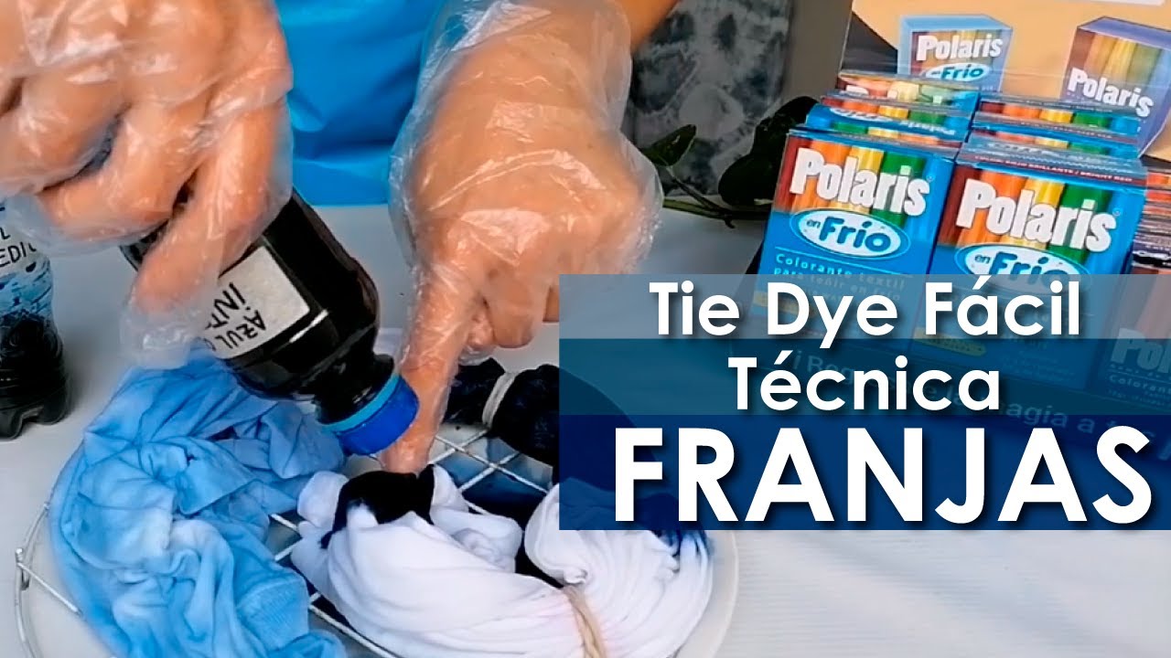 Tie Dye FÁCIL: técnica STRIPES/ FRANJAS 🌈