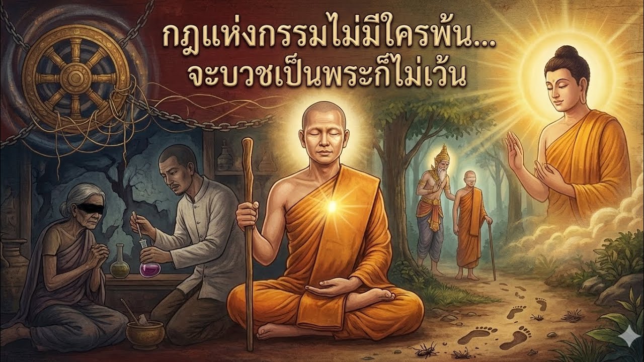 ธรรมะเรื่อง:กฎแห่งกรรมไม่มีใครพ้น...จะบวชเป็นพระก็ไม่เว้น