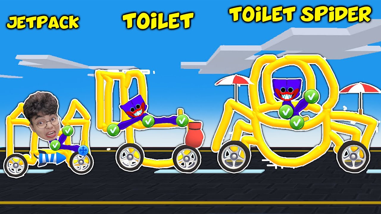 ТАНГ ТЕ ТЕ НАРИСОВАЛ ТУАЛЕТНЫЙ АВТОБУС, ЧТОБЫ ПОМОЧЬ ХАГГИ ВАГГИ ВЫЗОВАТЬ НА СУПЕРСКОРОСТНОЙ ГОНО...