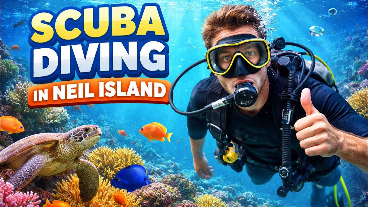 Scuba Diving in Neil Island 🌊 | Explore Underwater Paradise #neilisland #scubadiving #travel #viral 