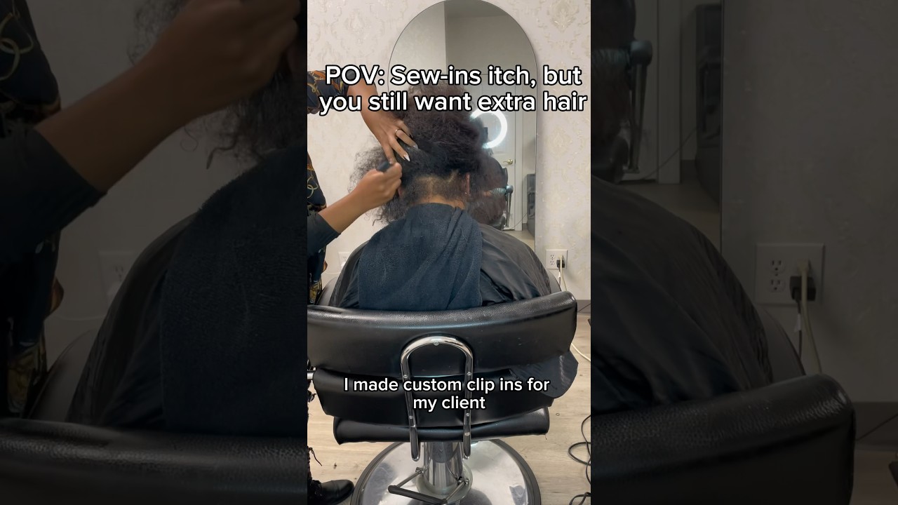 Clip Ins OR Sew in | What to do when your extensions are itchy | Natural Hair Clip In Install