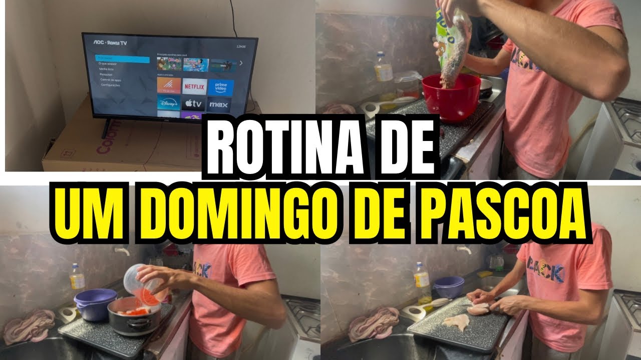 ROTINA DE UM DOMINGO DE PÁSCOA! 🏠✨