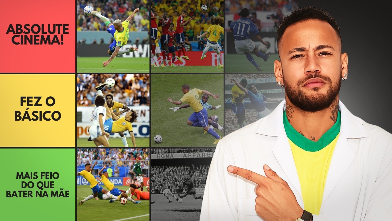 RANKEANDO TODOS os 237 GOLS do BRASIL em COPAS DO MUNDO!