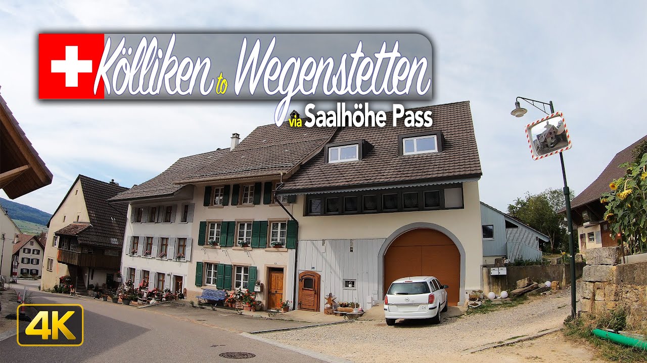 Driving from Kölliken to Wegenstetten via Saalhöhe Pass, Switzerland 🇨🇭