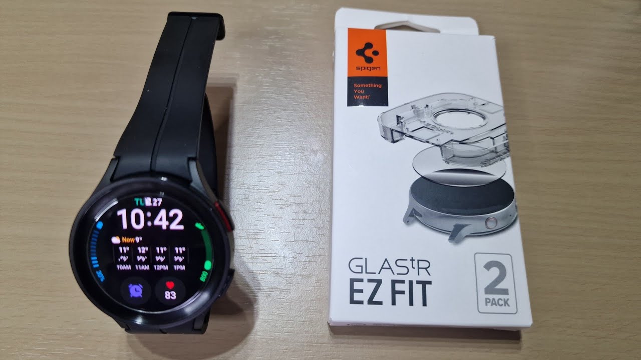 Samsung Galaxy Watch 5 Pro Spigen Screen Protector.
