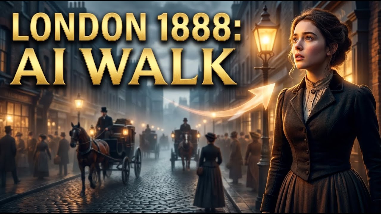 Walking Through 19th Century London (AI Reconstruction)