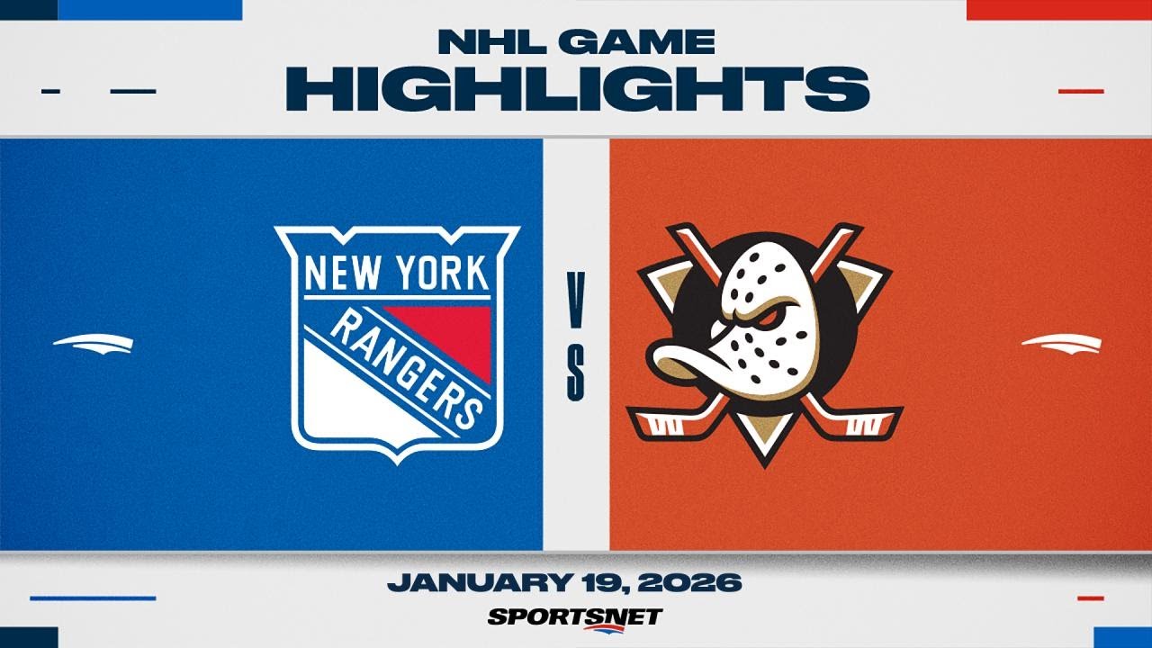 NHL Highlights | Rangers vs. Ducks - January 19, 2026