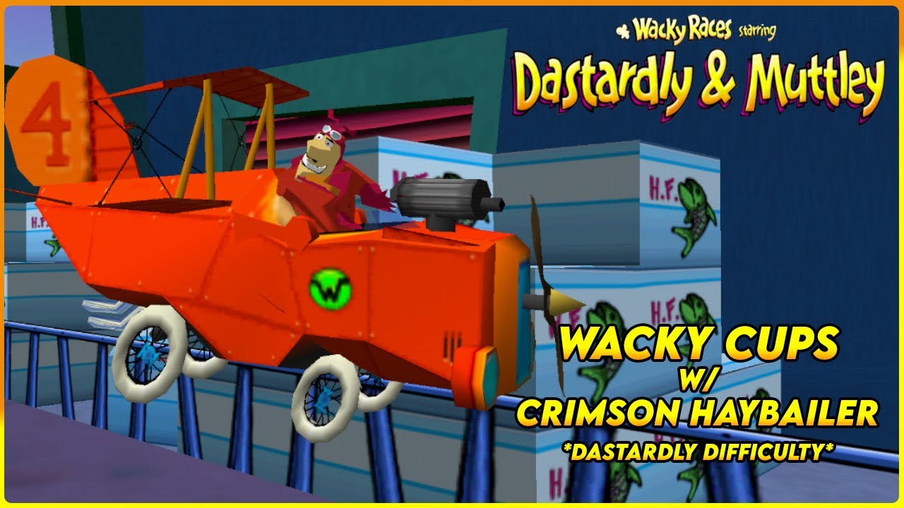 Wacky Races PS2 - Wacky Cups w/ Crimson Haybailer (Dastardly Difficultult)