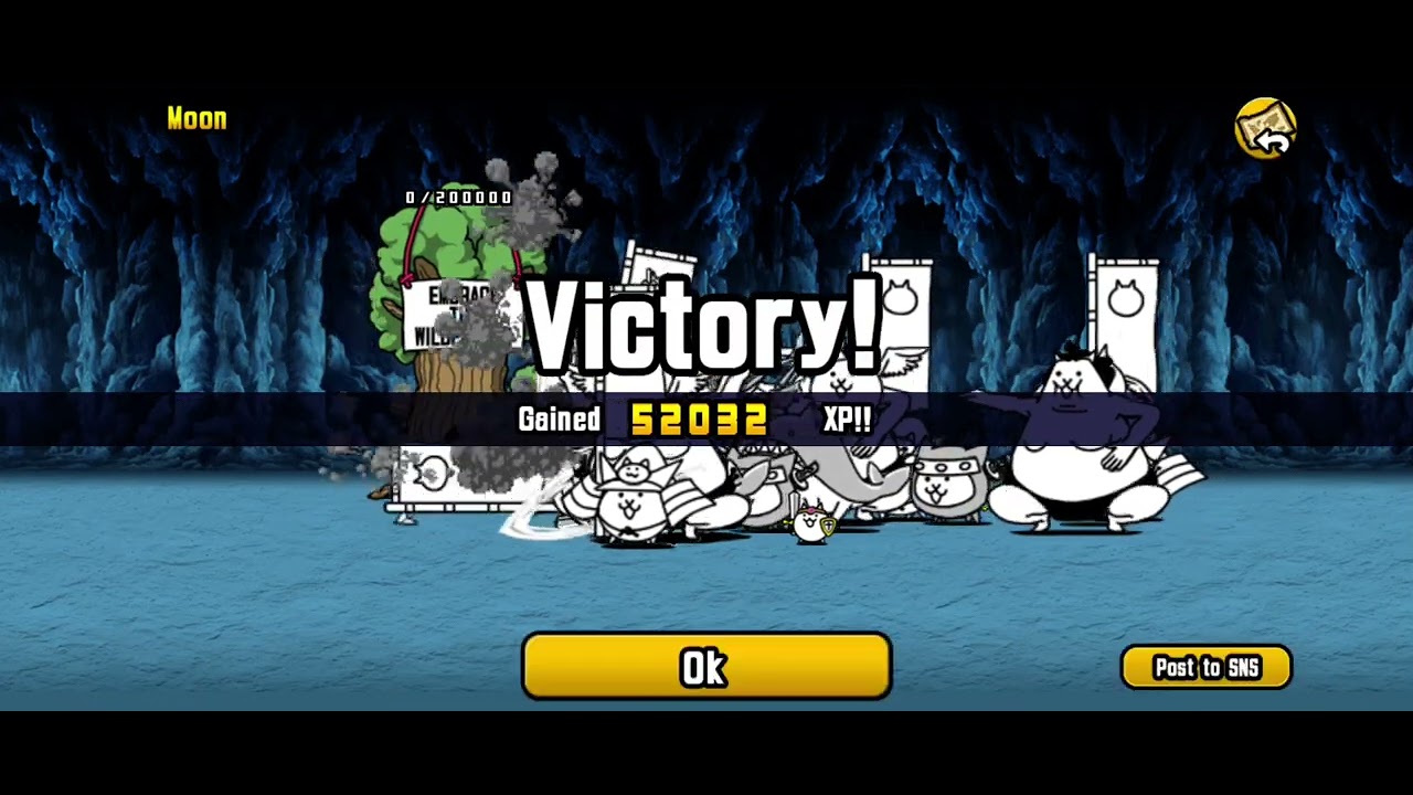 Cat combo vs chap 1 and chap 2 moon and one bonus level