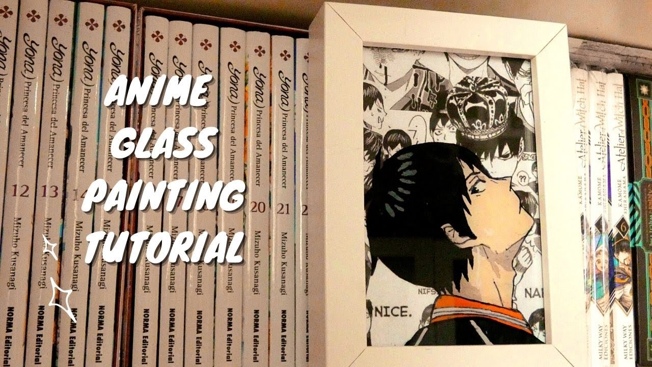 Anime glass painting tutorial (español)