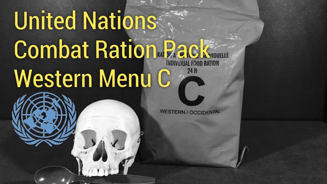 RARE United Nations 24 Hour MRE: Western Menu C -- (featuring Chick Pea and Mutton Stew)