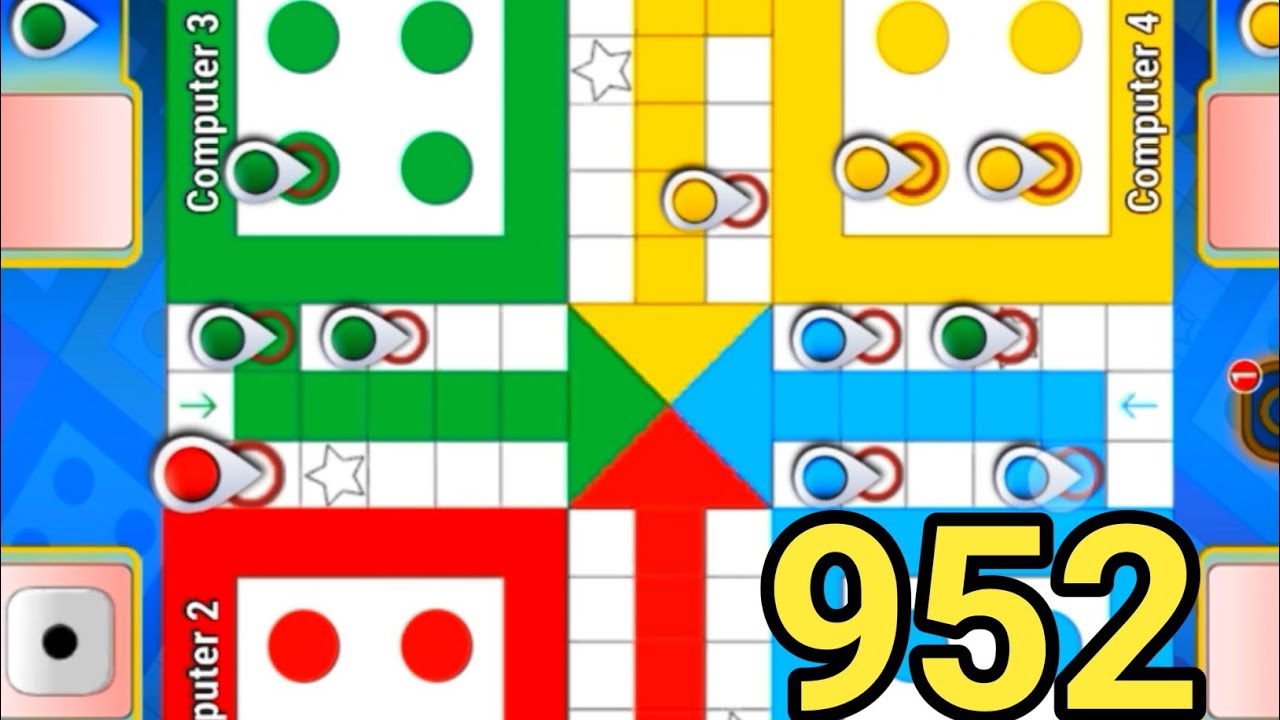 Tricks & Tips Ludo King | How to Win Ludo king 4 players gameplay|Ludo king #952 #ludoking #games 