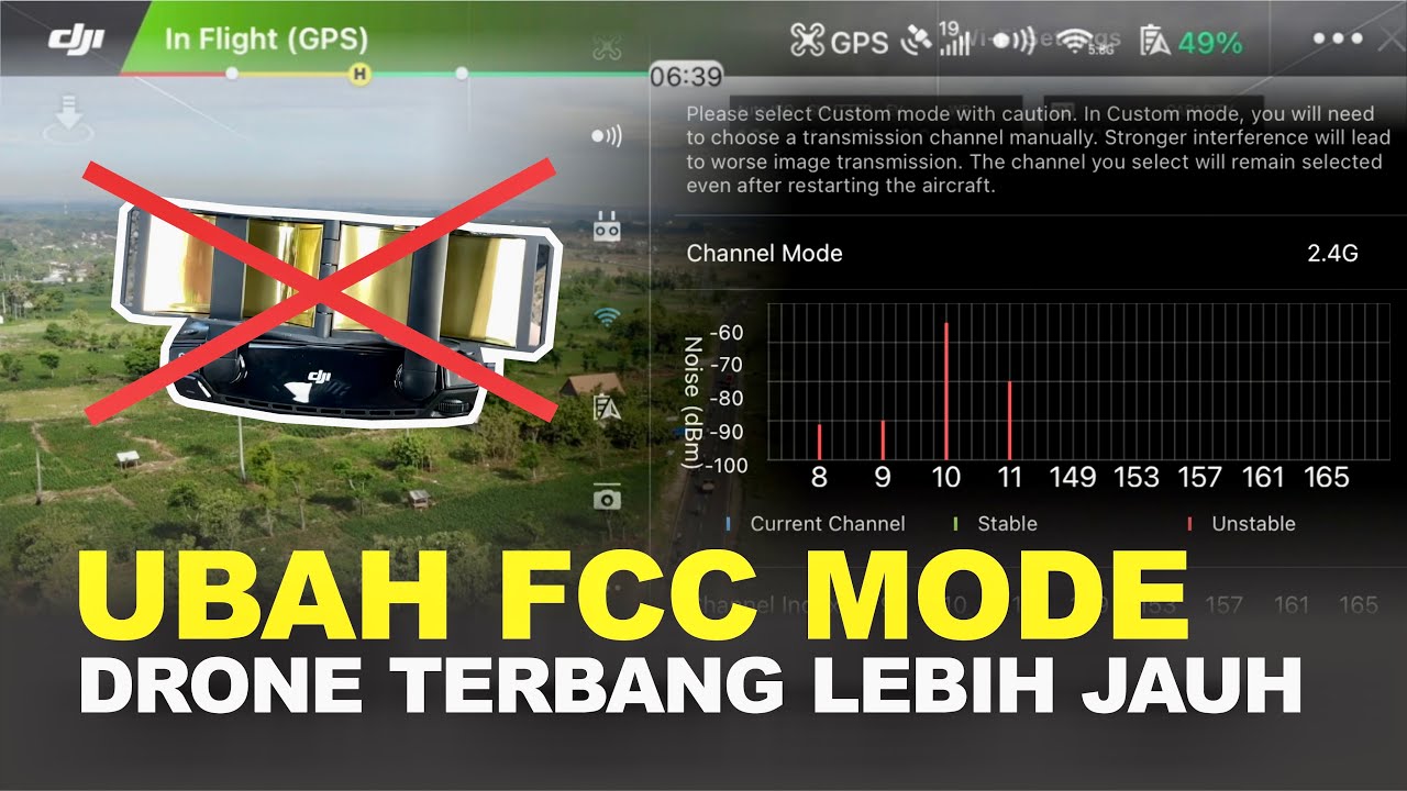 Tes Terbang Dji Mavic Air FCC Mode Ubah Dari CE ke FCC